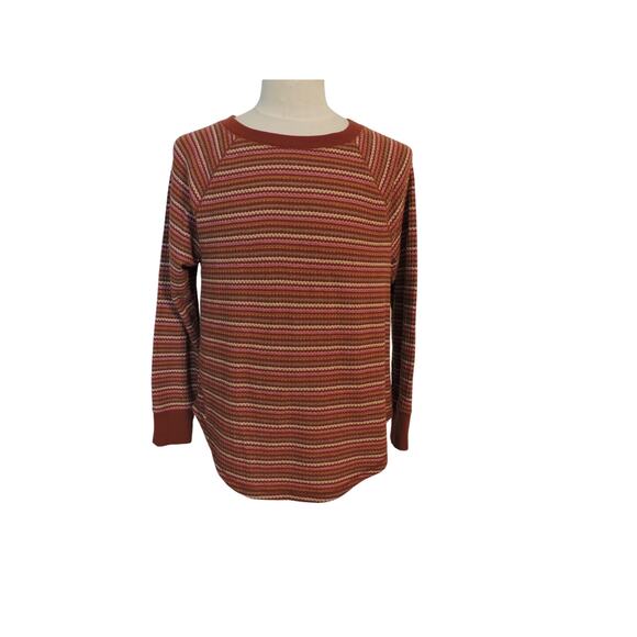 Loft Striped Crewneck Sweater Tunic Size XL - Picture 2 of 5